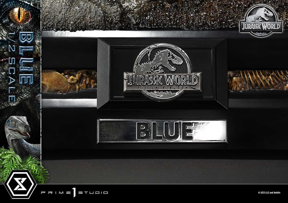 Jurassic World: Fallen Kingdom (Film) Legacy Museum Collection Statue 1/2 Blue 88 cm  - Preorder - ETA: 27.12.2027