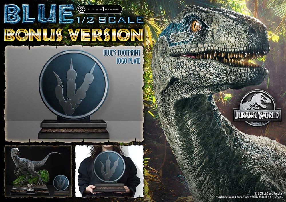 Jurassic World: Fallen Kingdom (Film) Legacy Museum Collection Statue 1/2 Blue Bonus Version 88 cm  - Preorder - ETA: 27.12.2027