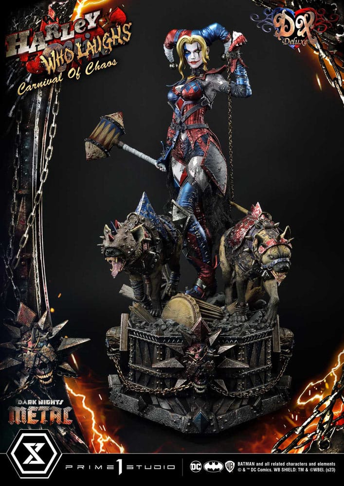 Dark Nights: Metal Museum Masterline Series Statue 1/3 Harley Quinn Who Laughs Concept Design by Caelos D`anda Deluxe Version 78 cm - Preorder - ETA: 12.09.2025