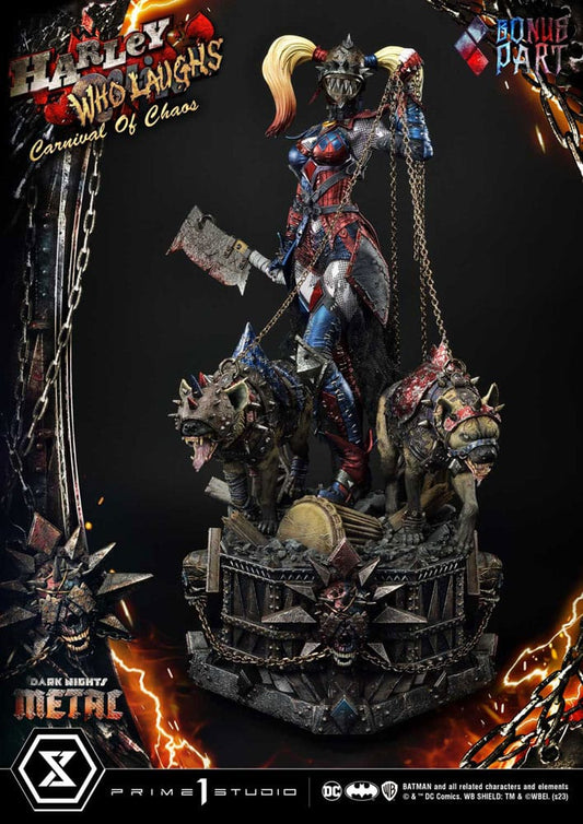 Dark Nights: Metal Museum Masterline Series Statue 1/3 Harley Quinn Who Laughs Concept Design by Caelos D`anda Deluxe Bonus Version 78 cm - Versand: 5-7 Tage nach Bestellung