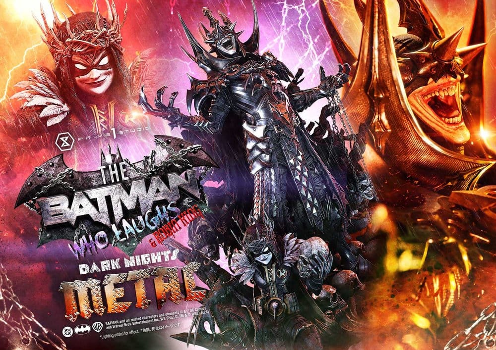 DC Comics Museum Masterline Statue 1/3 Dark Nights: Death Metal The Batman Who Laughs & Robin King 85 cm - Preorder - ETA: 25.02.2028