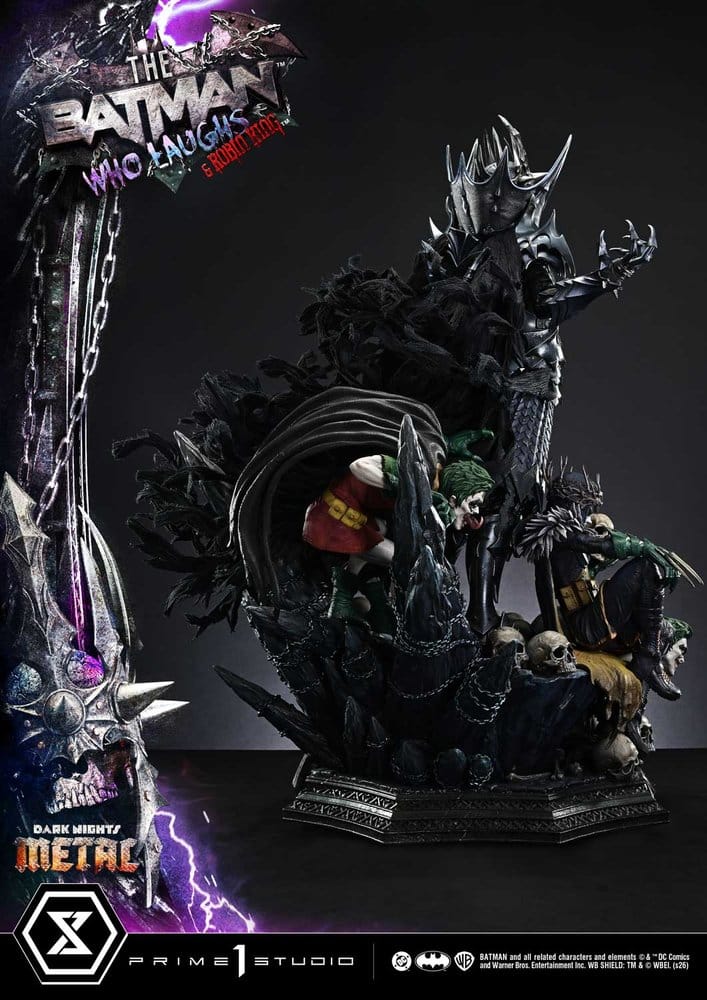 DC Comics Museum Masterline Statue 1/3 Dark Nights: Death Metal The Batman Who Laughs & Robin King 85 cm - Preorder - ETA: 25.02.2028