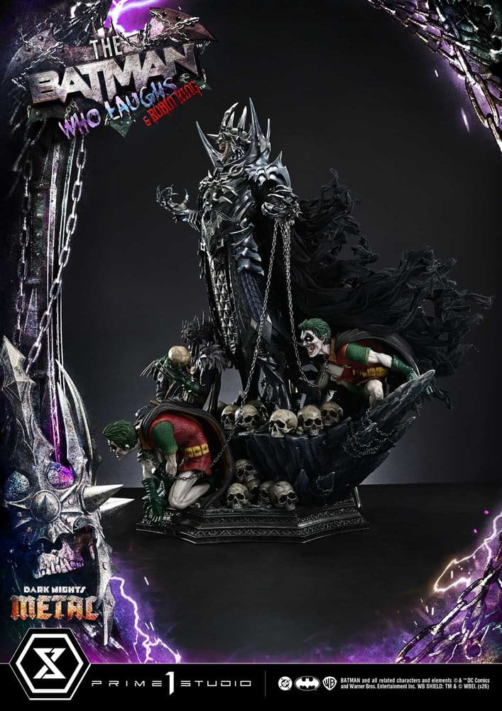 DC Comics Museum Masterline Statue 1/3 Dark Nights: Death Metal The Batman Who Laughs & Robin King 85 cm - Preorder - ETA: 25.02.2028