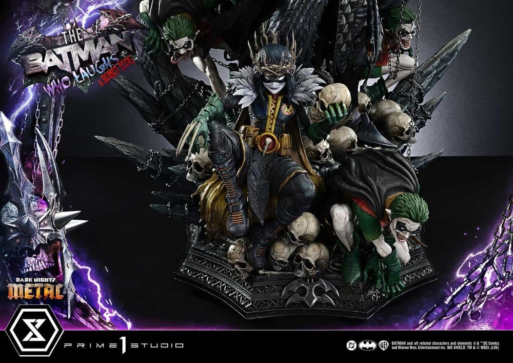 DC Comics Museum Masterline Statue 1/3 Dark Nights: Death Metal The Batman Who Laughs & Robin King 85 cm - Preorder - ETA: 25.02.2028