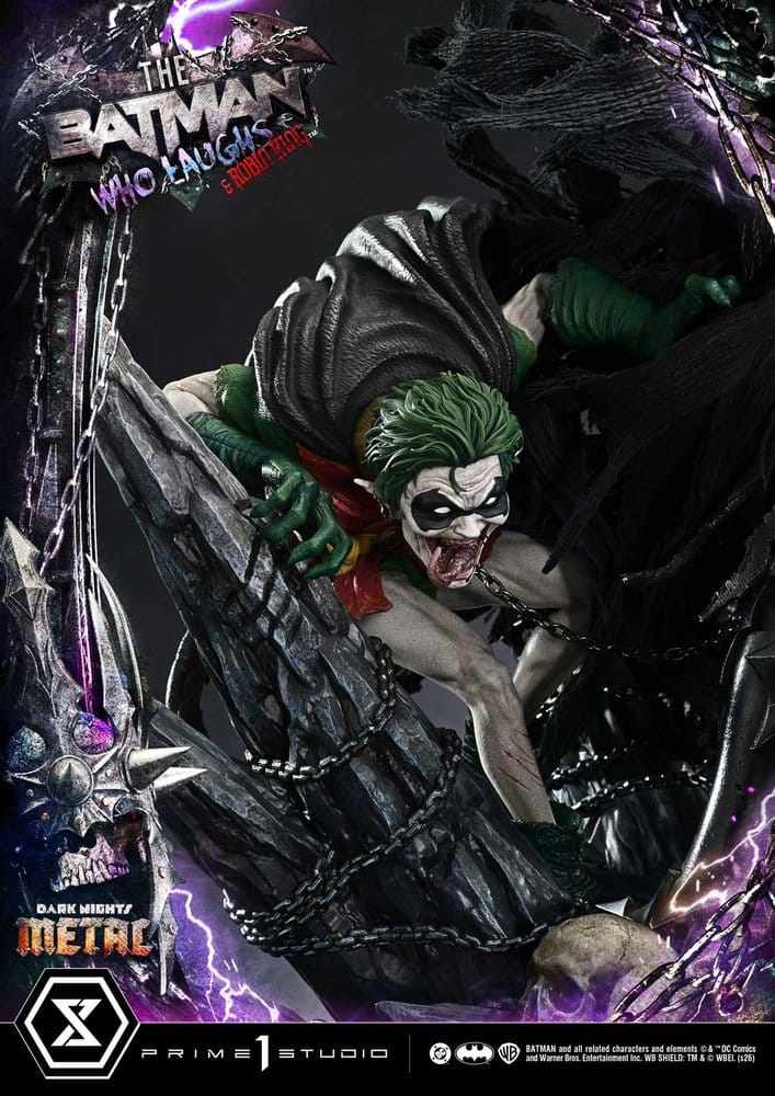 DC Comics Museum Masterline Statue 1/3 Dark Nights: Death Metal The Batman Who Laughs & Robin King 85 cm - Preorder - ETA: 25.02.2028