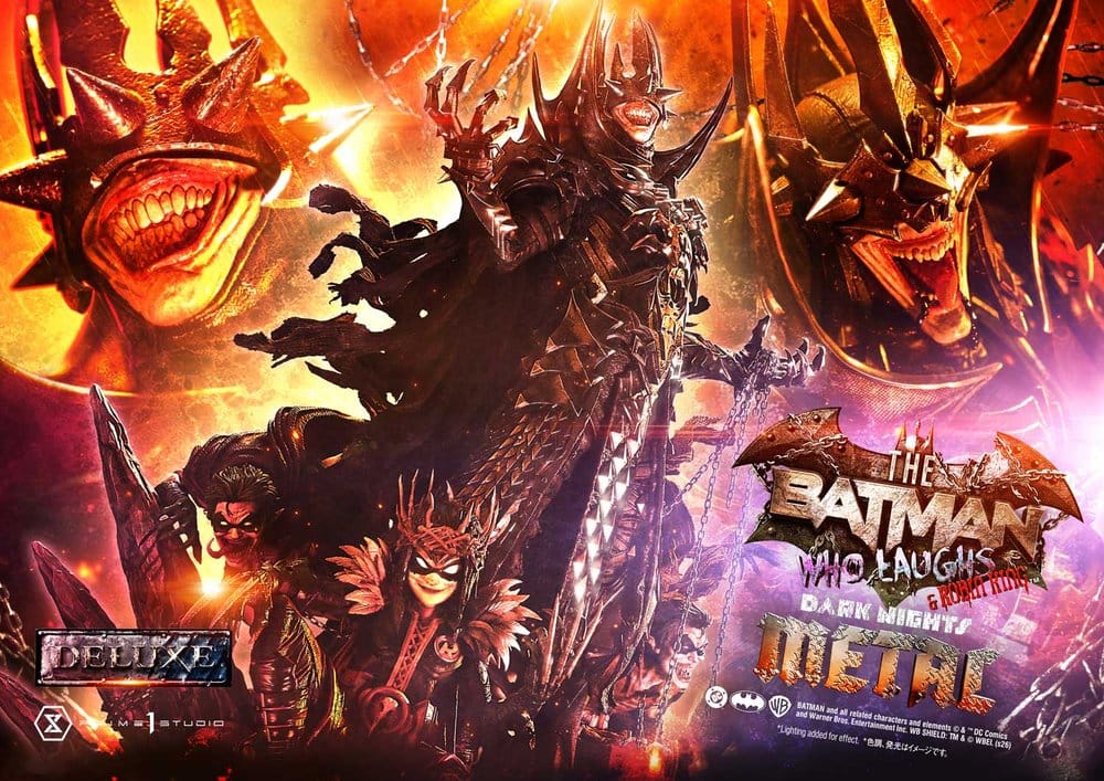 DC Comics Museum Masterline Statue 1/3 Dark Nights: Death Metal The Batman Who Laughs & Robin King Deluxe Version 85 cm - Preorder - ETA: 25.02.2028