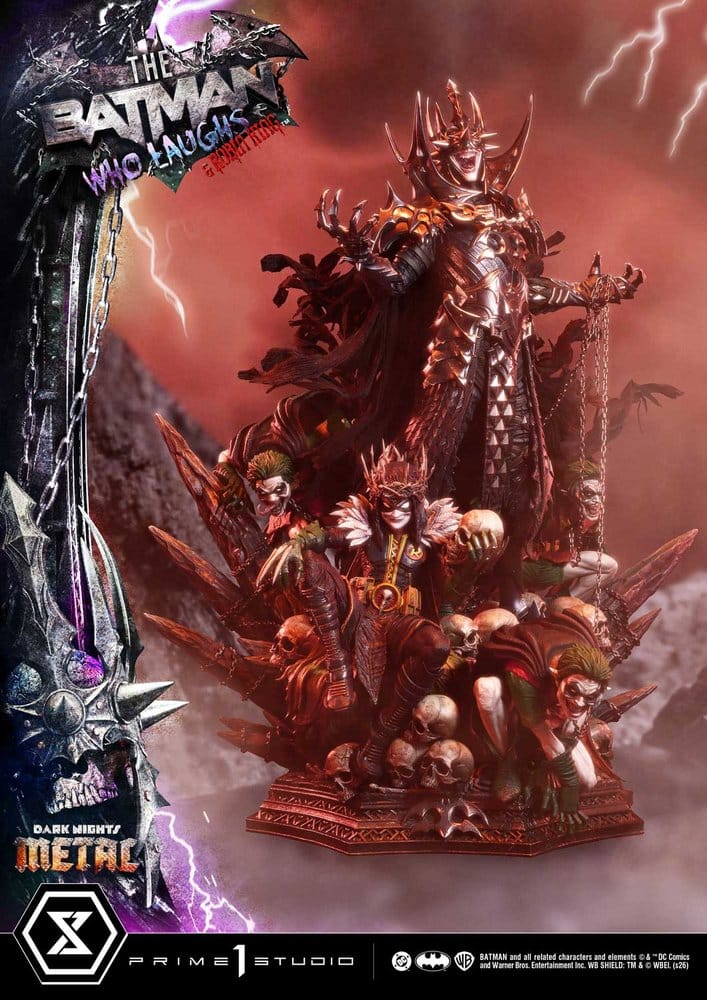 DC Comics Museum Masterline Statue 1/3 Dark Nights: Death Metal The Batman Who Laughs & Robin King Deluxe Version 85 cm - Preorder - ETA: 25.02.2028