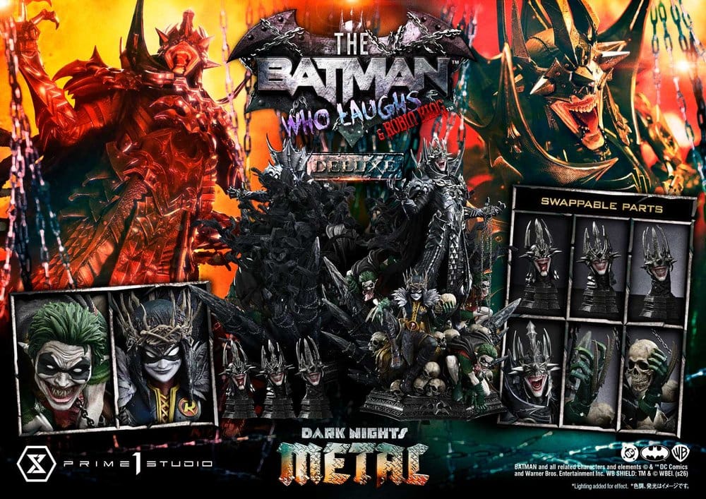 DC Comics Museum Masterline Statue 1/3 Dark Nights: Death Metal The Batman Who Laughs & Robin King Deluxe Version 85 cm - Preorder - ETA: 25.02.2028