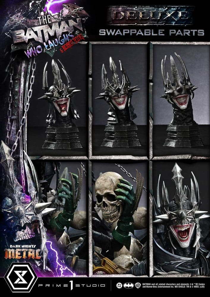 DC Comics Museum Masterline Statue 1/3 Dark Nights: Death Metal The Batman Who Laughs & Robin King Deluxe Version 85 cm - Preorder - ETA: 25.02.2028