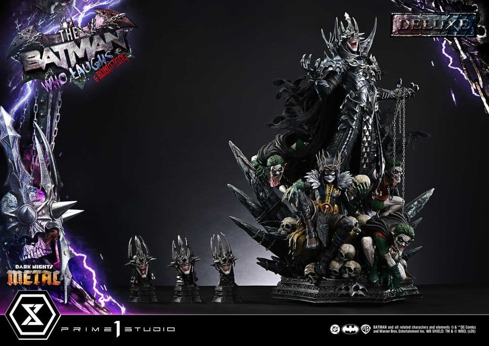 DC Comics Museum Masterline Statue 1/3 Dark Nights: Death Metal The Batman Who Laughs & Robin King Deluxe Version 85 cm - Preorder - ETA: 25.02.2028
