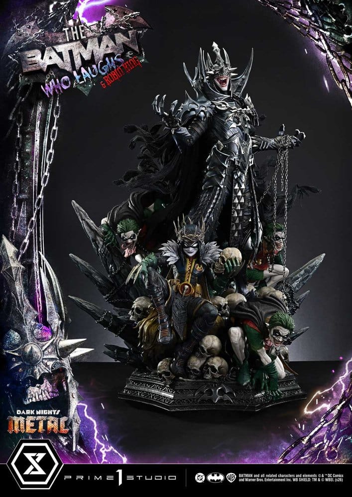 DC Comics Museum Masterline Statue 1/3 Dark Nights: Death Metal The Batman Who Laughs & Robin King Deluxe Version 85 cm - Preorder - ETA: 25.02.2028