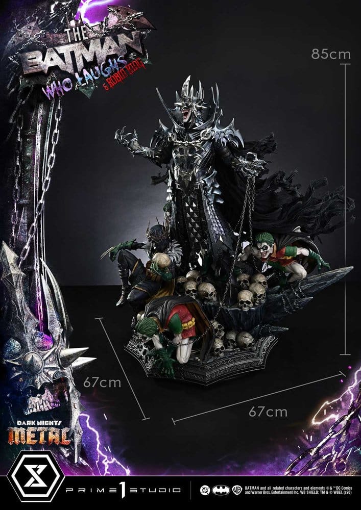 DC Comics Museum Masterline Statue 1/3 Dark Nights: Death Metal The Batman Who Laughs & Robin King Deluxe Version 85 cm - Preorder - ETA: 25.02.2028