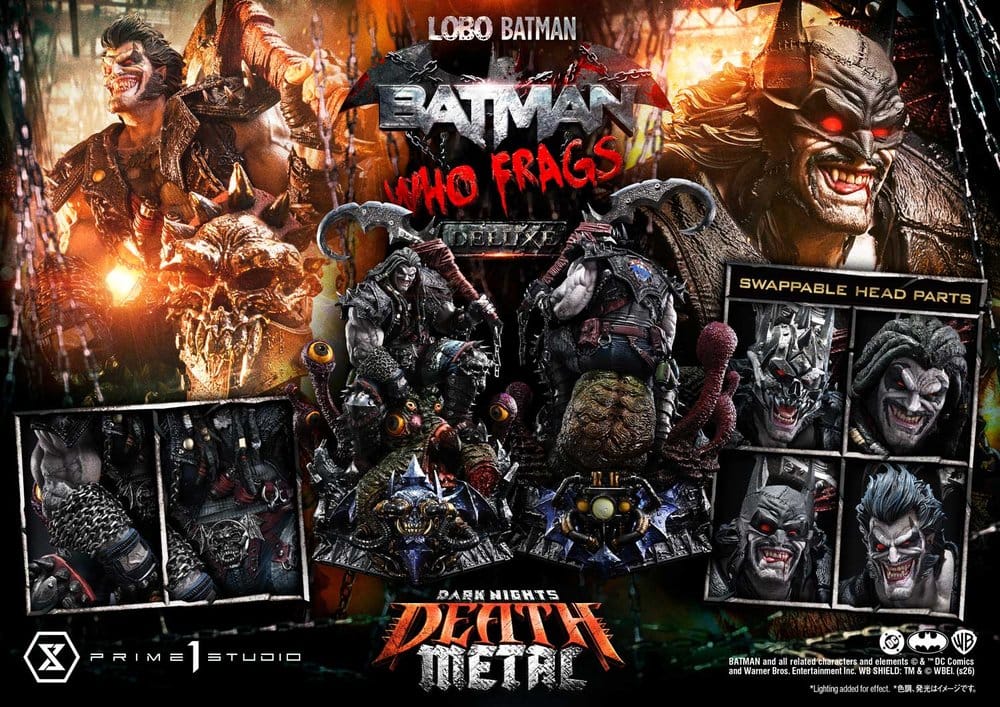 Dark Nights: Death Metal Museum Masterline Statue 1/3 Lobo Batman: Batman Who Frags Deluxe Version 81 cm - Preorder - ETA: 24.04.2028