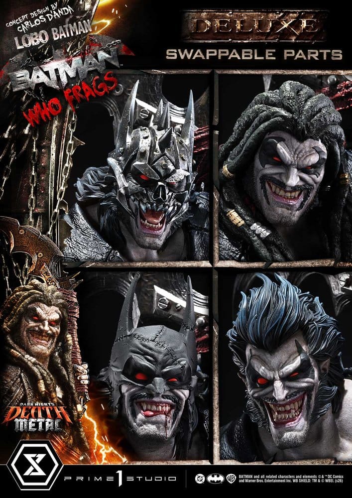 Dark Nights: Death Metal Museum Masterline Statue 1/3 Lobo Batman: Batman Who Frags Deluxe Version 81 cm - Preorder - ETA: 24.04.2028