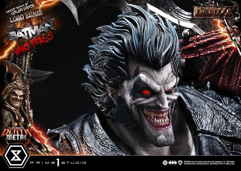 Dark Nights: Death Metal Museum Masterline Statue 1/3 Lobo Batman: Batman Who Frags Deluxe Version 81 cm - Preorder - ETA: 24.04.2028