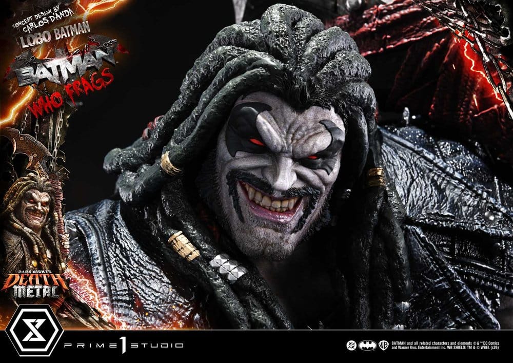 Dark Nights: Death Metal Museum Masterline Statue 1/3 Lobo Batman: Batman Who Frags Deluxe Version 81 cm - Preorder - ETA: 24.04.2028