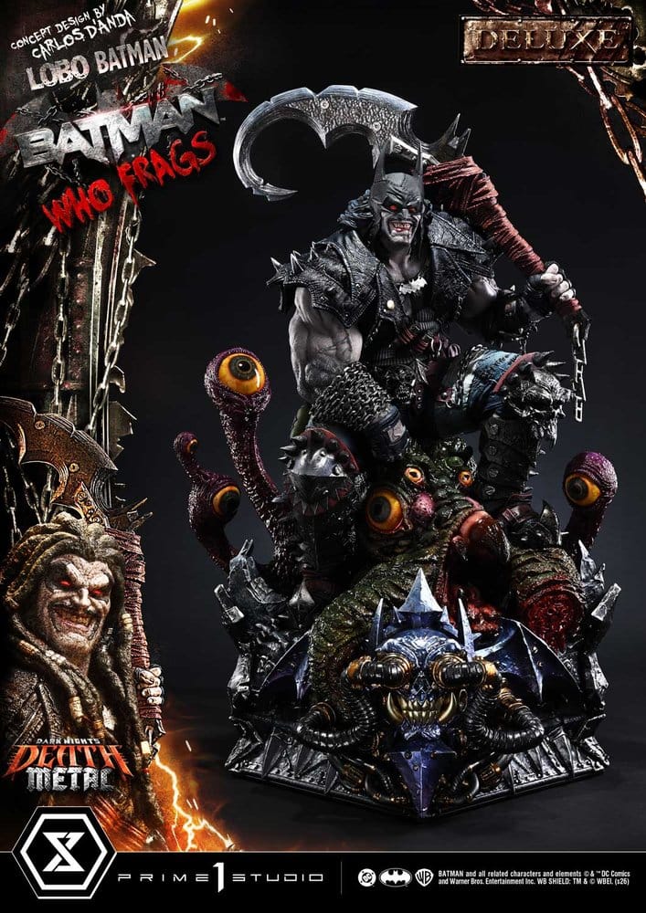 Dark Nights: Death Metal Museum Masterline Statue 1/3 Lobo Batman: Batman Who Frags Deluxe Version 81 cm - Preorder - ETA: 24.04.2028