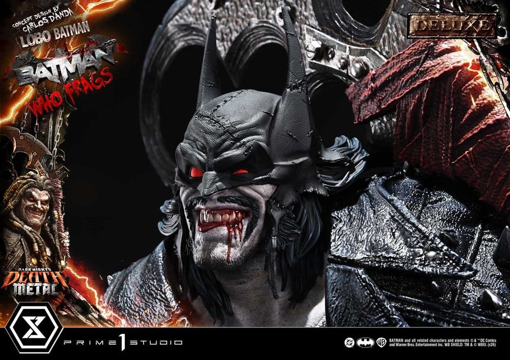 Dark Nights: Death Metal Museum Masterline Statue 1/3 Lobo Batman: Batman Who Frags Deluxe Version 81 cm - Preorder - ETA: 24.04.2028