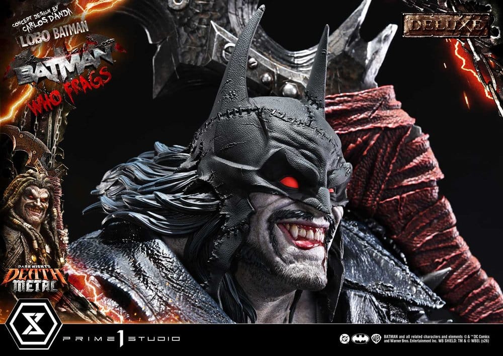 Dark Nights: Death Metal Museum Masterline Statue 1/3 Lobo Batman: Batman Who Frags Deluxe Version 81 cm - Preorder - ETA: 24.04.2028