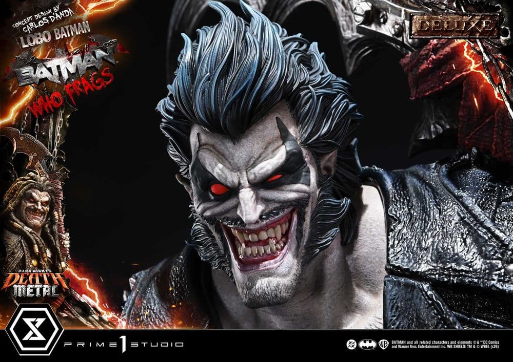Dark Nights: Death Metal Museum Masterline Statue 1/3 Lobo Batman: Batman Who Frags Deluxe Version 81 cm - Preorder - ETA: 24.04.2028