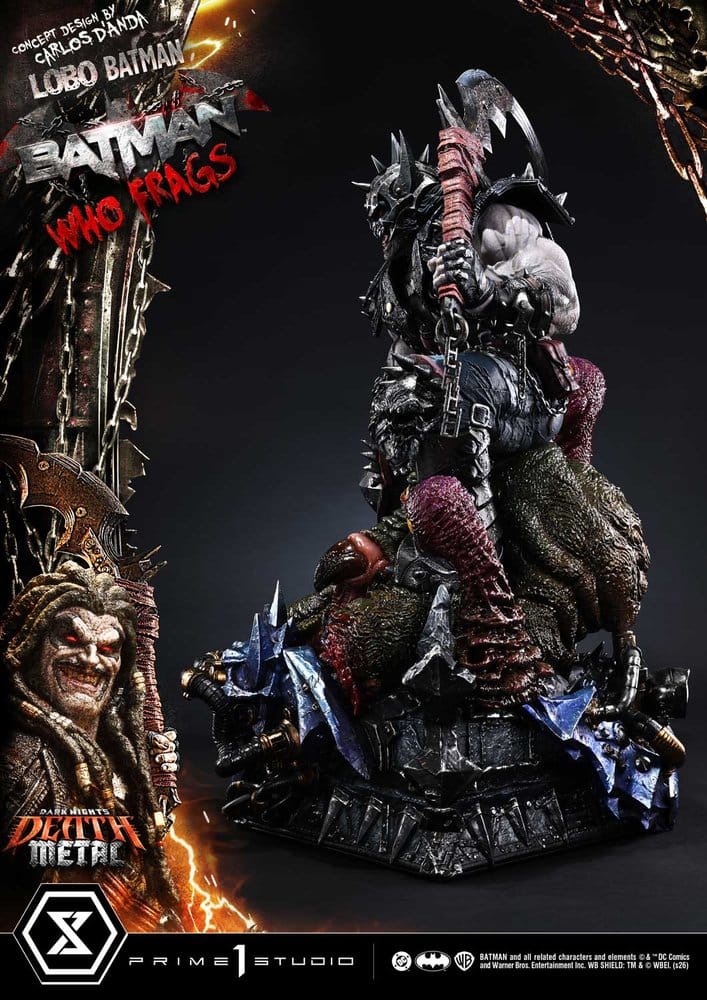 Dark Nights: Death Metal Museum Masterline Statue 1/3 Lobo Batman: Batman Who Frags Deluxe Version 81 cm - Preorder - ETA: 24.04.2028