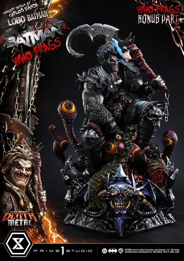 Dark Nights: Death Metal Museum Masterline Statue 1/3 Lobo Batman: Batman Who Frags Deluxe Bonus Version 81 cm - Preorder - ETA: 24.04.2028
