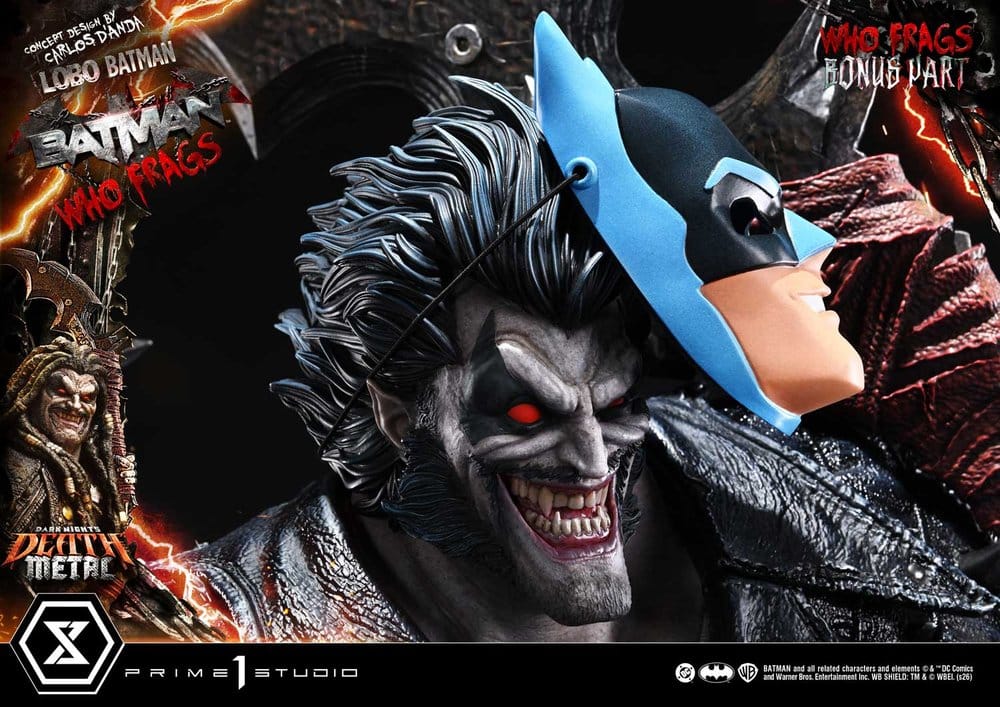 Dark Nights: Death Metal Museum Masterline Statue 1/3 Lobo Batman: Batman Who Frags Deluxe Bonus Version 81 cm - Preorder - ETA: 24.04.2028