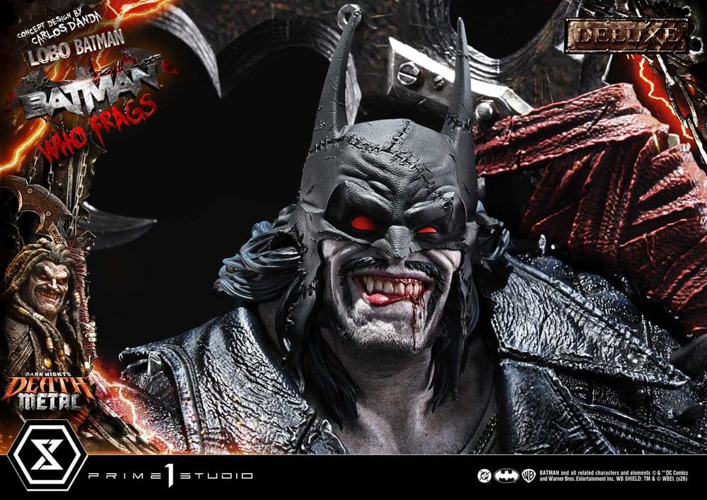 Dark Nights: Death Metal Museum Masterline Statue 1/3 Lobo Batman: Batman Who Frags Deluxe Bonus Version 81 cm - Preorder - ETA: 24.04.2028