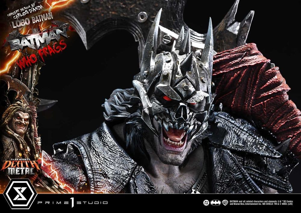 Dark Nights: Death Metal Museum Masterline Statue 1/3 Lobo Batman: Batman Who Frags Deluxe Bonus Version 81 cm - Preorder - ETA: 24.04.2028