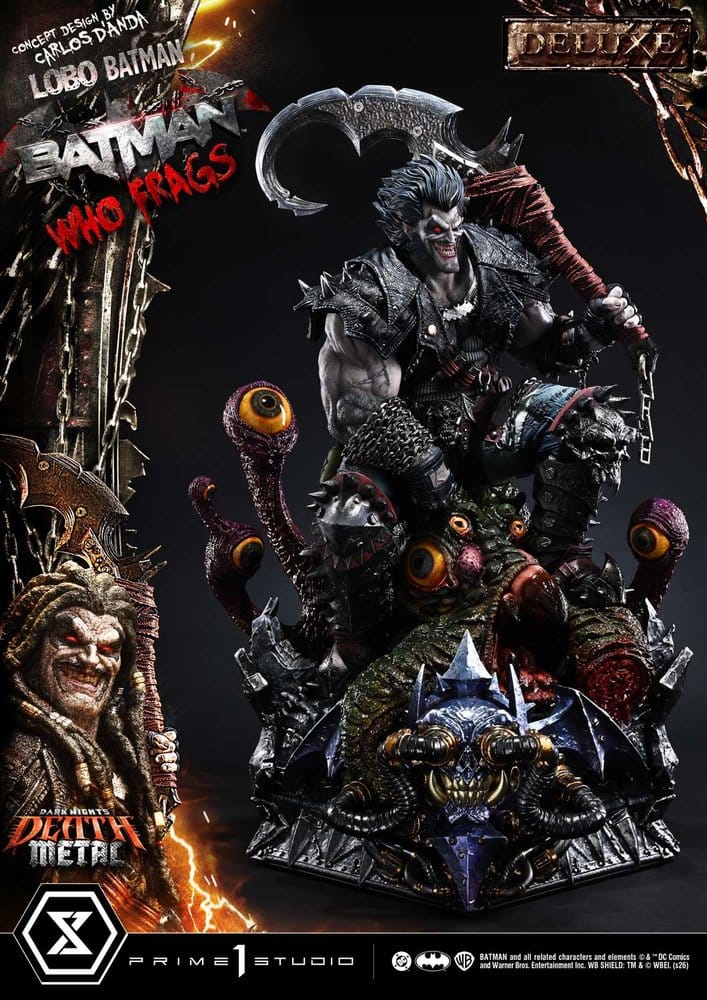 Dark Nights: Death Metal Museum Masterline Statue 1/3 Lobo Batman: Batman Who Frags Deluxe Bonus Version 81 cm - Preorder - ETA: 24.04.2028
