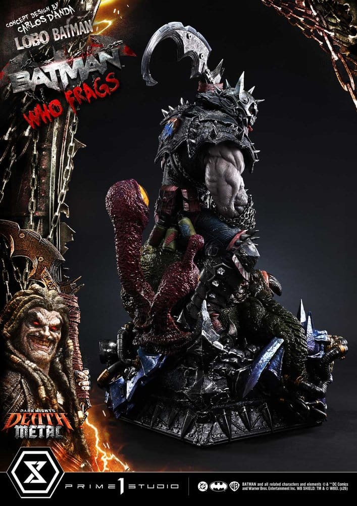 Dark Nights: Death Metal Museum Masterline Statue 1/3 Lobo Batman: Batman Who Frags Deluxe Bonus Version 81 cm - Preorder - ETA: 24.04.2028