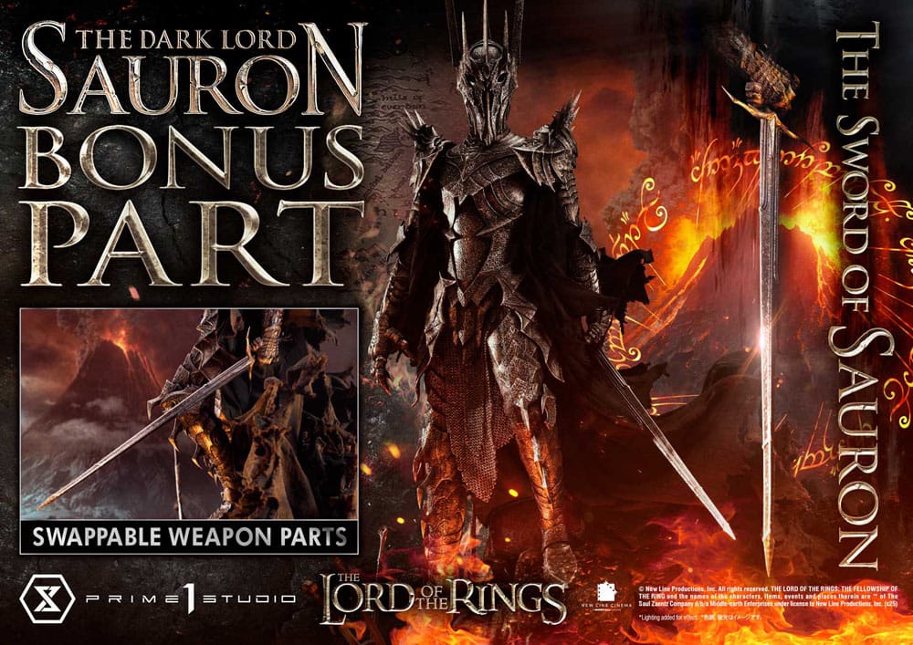 Herr der Ringe Museum Masterline Series Statue 1/3 The Dark Lord Sauron Bonus Version 117 cm    - Preorder - ETA: 25.10.2026