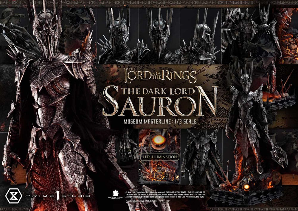 Herr der Ringe Museum Masterline Series Statue 1/3 The Dark Lord Sauron Bonus Version 117 cm    - Preorder - ETA: 25.10.2026