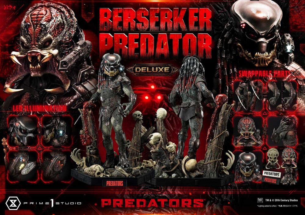 Predators Statue Berserker Predator Deluxe Version 100 cm - Versand: 5-7 Tage nach Bestellung