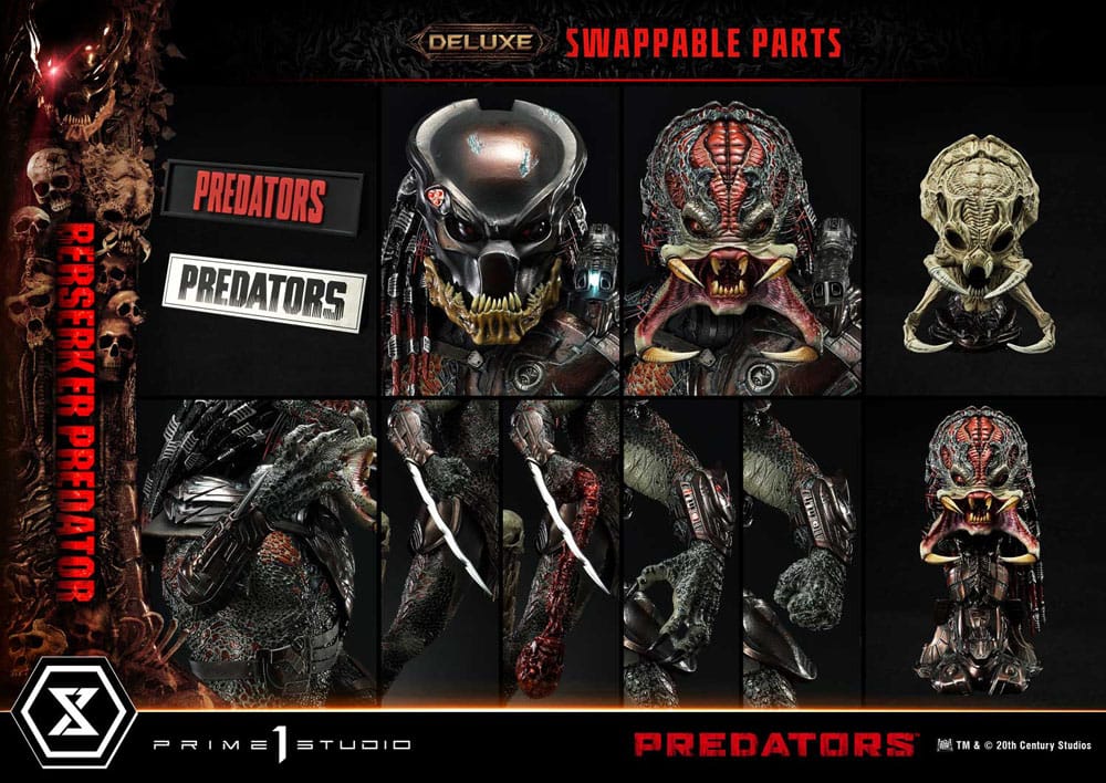 Predators Statue Berserker Predator Deluxe Bonus Version 100 cm - Versand: 5-7 Tage nach Bestellung