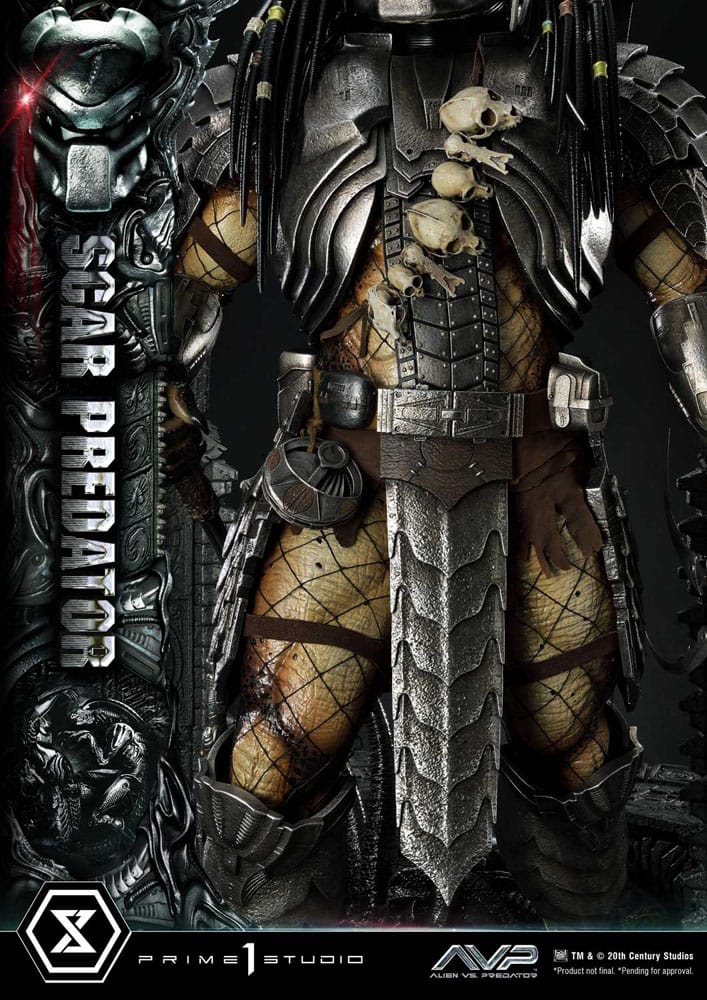 The Alien vs. Predator Museum Masterline Series Statue 1/3 Scar Predator 93 cm - Preorder - ETA: 20.12.2025