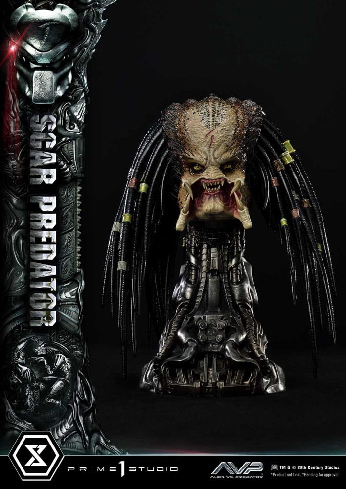 The Alien vs. Predator Museum Masterline Series Statue 1/3 Scar Predator Deluxe Bonus Version 93 cm - Versand: 7 Tage nach Bestellung