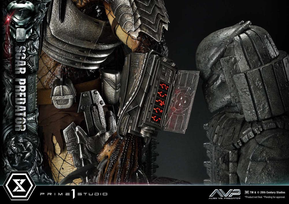 The Alien vs. Predator Museum Masterline Series Statue 1/3 Scar Predator Deluxe Bonus Version 93 cm - Versand: 7 Tage nach Bestellung
