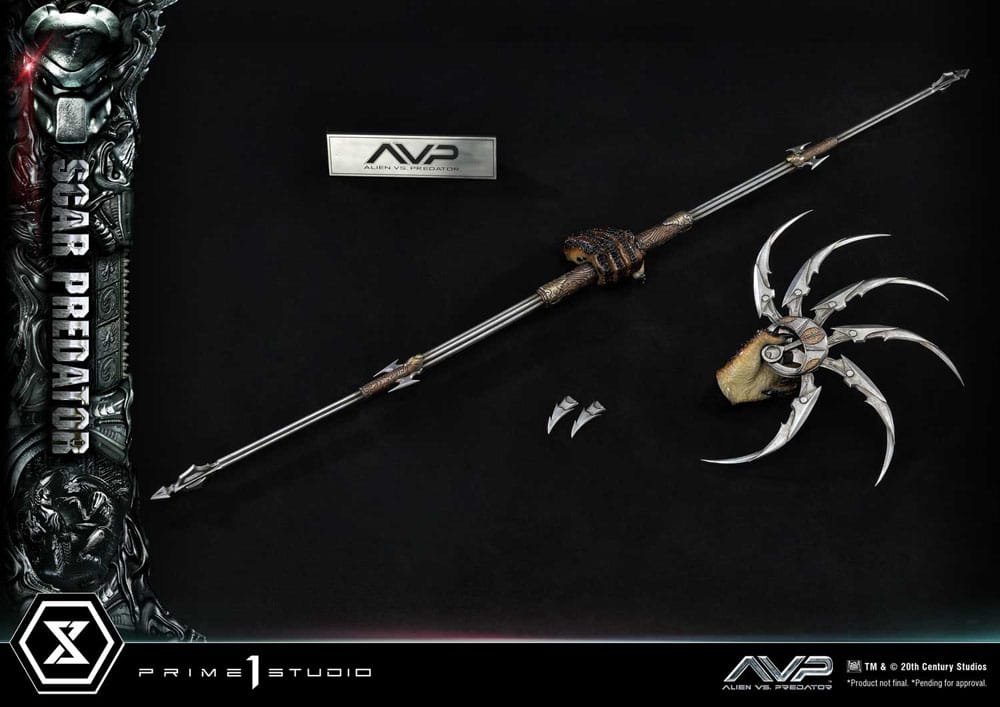 The Alien vs. Predator Museum Masterline Series Statue 1/3 Scar Predator Deluxe Bonus Version 93 cm - Versand: 7 Tage nach Bestellung
