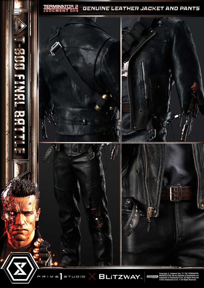 Terminator 2 Museum Masterline Series Statue 1/3 T-800 Final Battle Regular Version 75 cm - Versand: 7 Tage nach Bestellung