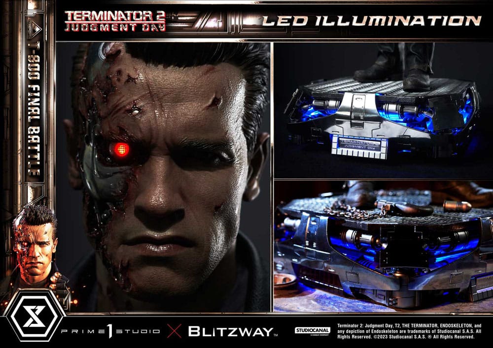 Terminator 2 Museum Masterline Series Statue 1/3 T-800 Final Battle Regular Version 75 cm - Versand: 7 Tage nach Bestellung