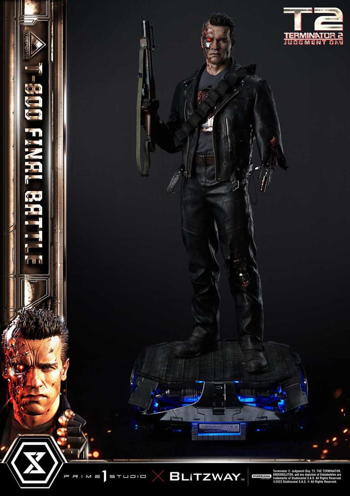 Terminator 2 Museum Masterline Series Statue 1/3 T-800 Final Battle Regular Version 75 cm - Versand: 7 Tage nach Bestellung
