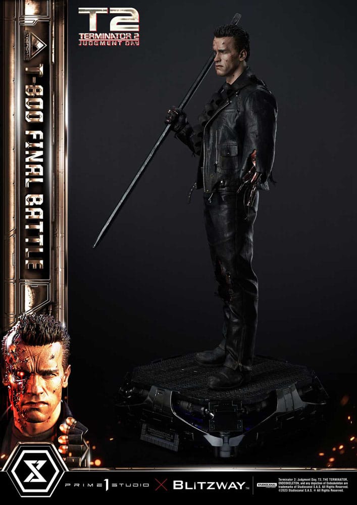 Terminator 2 Museum Masterline Series Statue 1/3 T-800 Final Battle Regular Version 75 cm - Versand: 7 Tage nach Bestellung