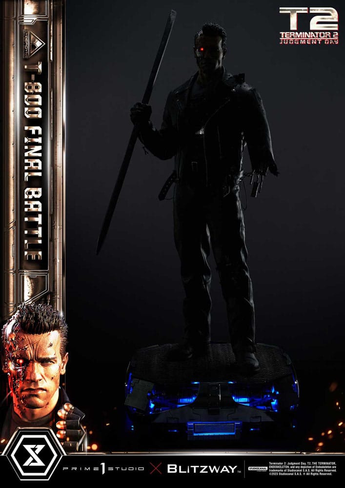Terminator 2 Museum Masterline Series Statue 1/3 T-800 Final Battle Regular Version 75 cm - Versand: 7 Tage nach Bestellung