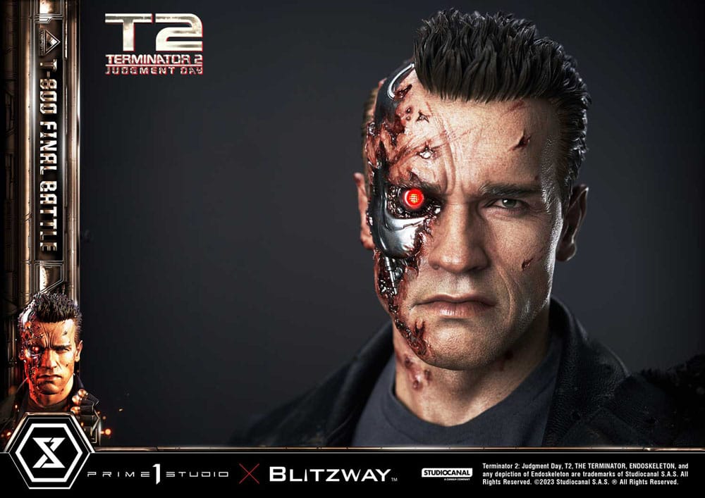 Terminator 2 Museum Masterline Series Statue 1/3 T-800 Final Battle Regular Version 75 cm - Versand: 7 Tage nach Bestellung