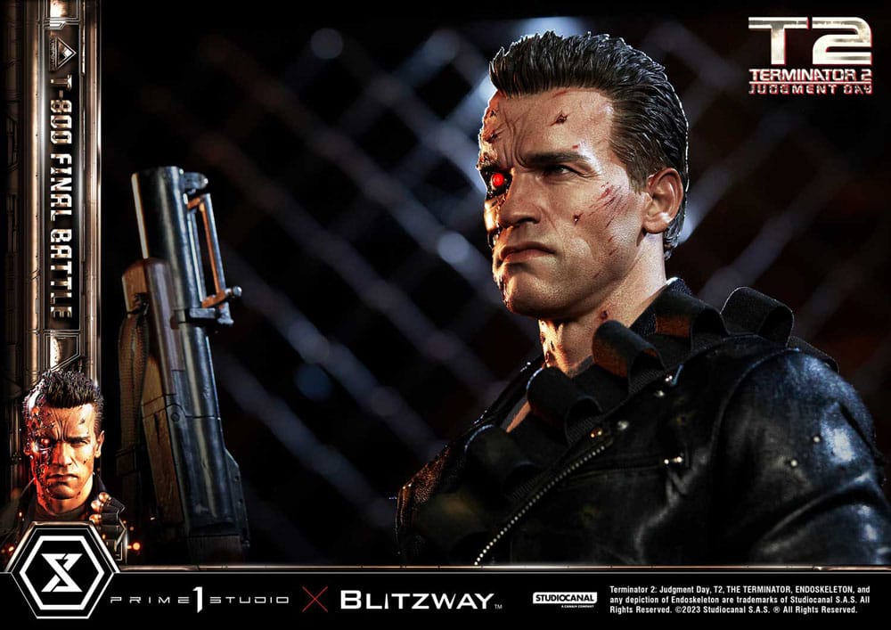 Terminator 2 Museum Masterline Series Statue 1/3 T-800 Final Battle Regular Version 75 cm - Versand: 7 Tage nach Bestellung