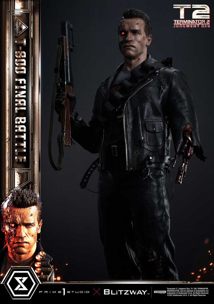 Terminator 2 Museum Masterline Series Statue 1/3 T-800 Final Battle Regular Version 75 cm - Versand: 7 Tage nach Bestellung