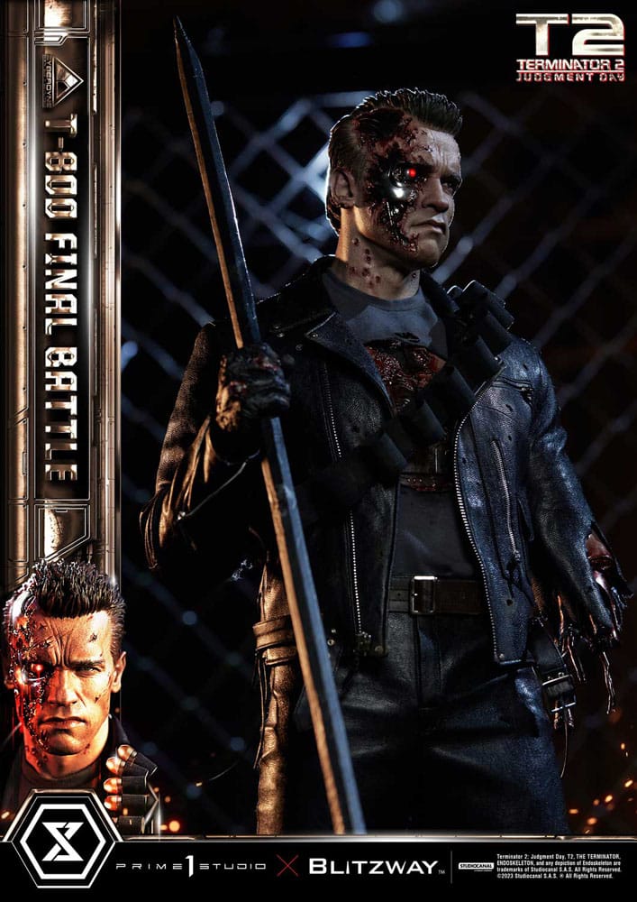 Terminator 2 Museum Masterline Series Statue 1/3 T-800 Final Battle Regular Version 75 cm - Versand: 7 Tage nach Bestellung