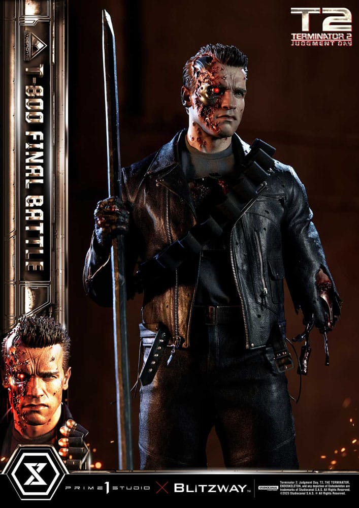 Terminator 2 Museum Masterline Series Statue 1/3 T-800 Final Battle Regular Version 75 cm - Versand: 7 Tage nach Bestellung