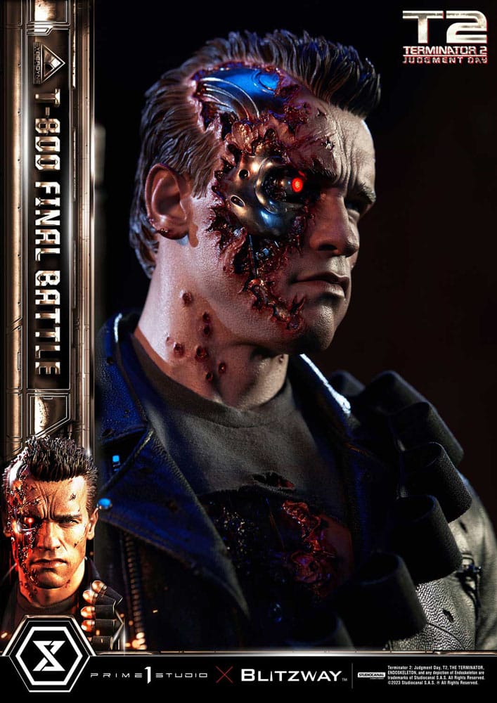 Terminator 2 Museum Masterline Series Statue 1/3 T-800 Final Battle Regular Version 75 cm - Versand: 7 Tage nach Bestellung